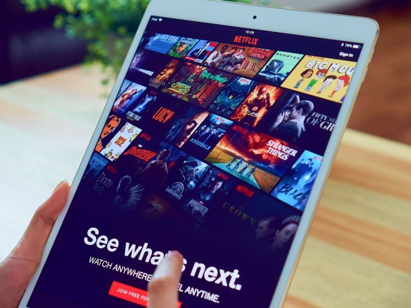 Netflix-App auf dem Tablet