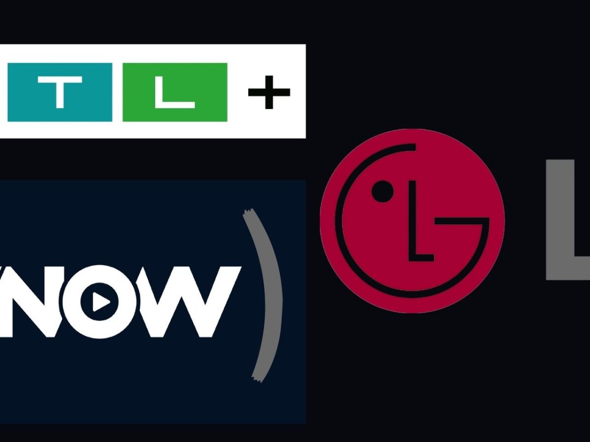 Logo von RTL Plus, TVNOW und LG