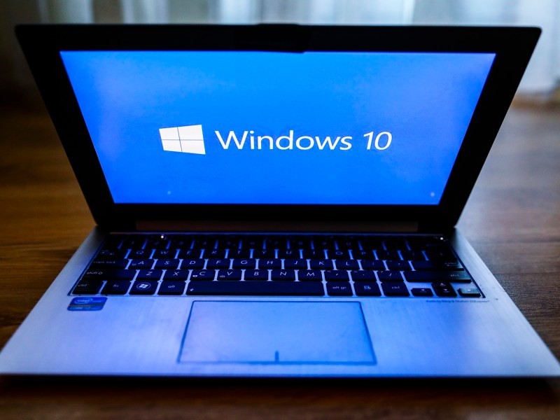 windows 10 auf dem laptop