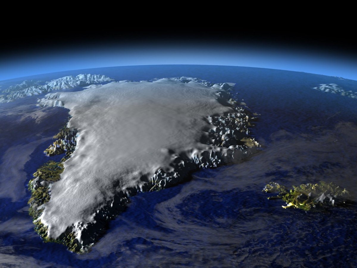 3D-Ansicht von Grönland