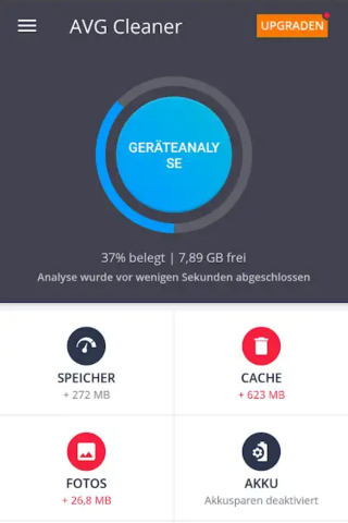 Der AVG Cleaner optimiert eurer Smartphone. Das spart Speicherplatz und Akku.