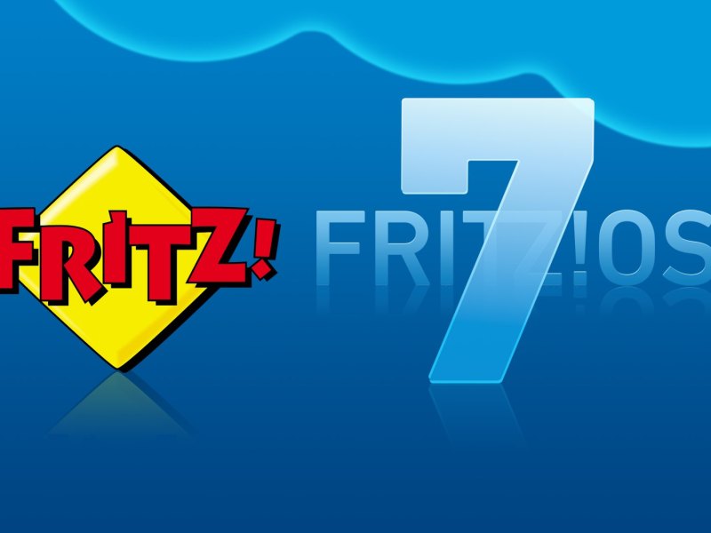 Pressefoto Fritzbox-Logo mit FritzOS 7-Logo