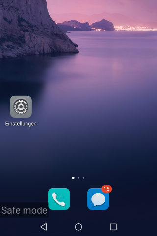 Im abgesicherten Modus können nur wichtige System-Apps ausgeführt werden. Daher werden die von euch installierte Apps nicht angezeigt. Nachdem ihr euer Handy neugestartet habt, könnt ihr wieder auf alle Apps zugreifen.