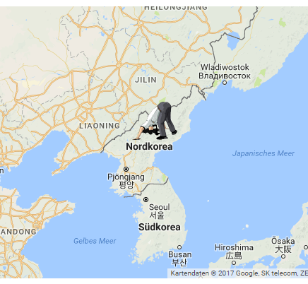 Wer in Nordkorea gräbt, landet im Südatlantik.