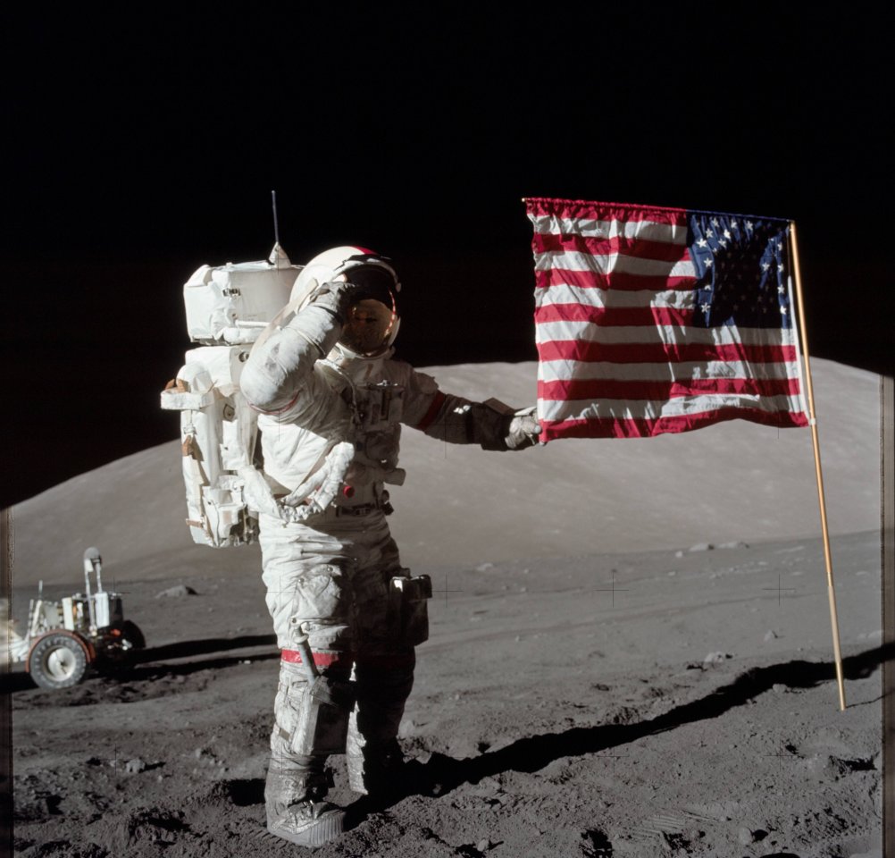 Apollo 17 war die bisher letzte bemannte Mondmission.