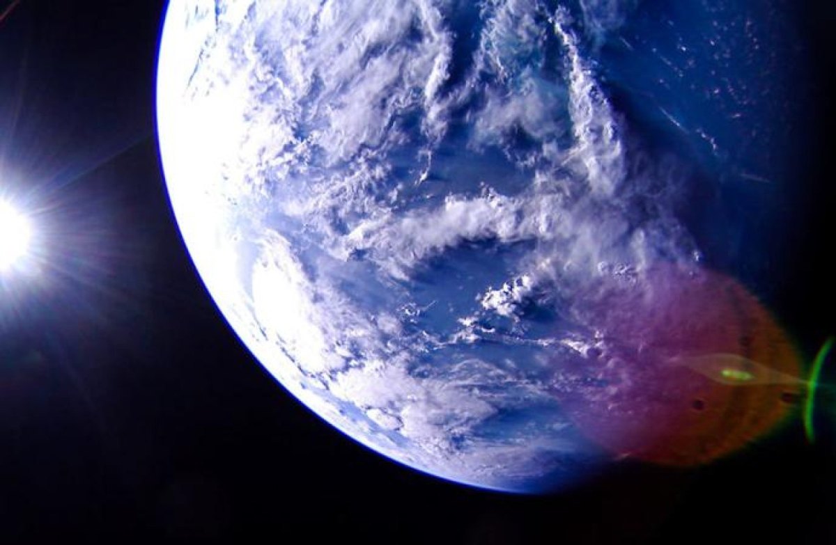 LightSail 2 hat dieses Bild der Erde am 7. Juli aufgenommen. Sie blickt auf die Karibik in Richtung Mittelamerika