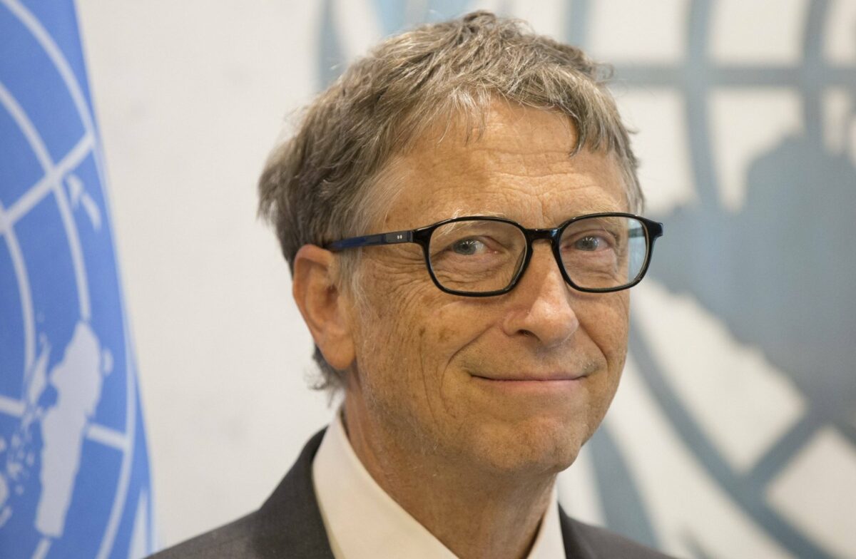 Ein Halbprofilbild von Bill Gates
