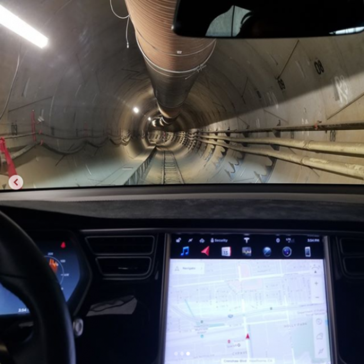 Ein Tunnel der Boring Company unter Los Angeles