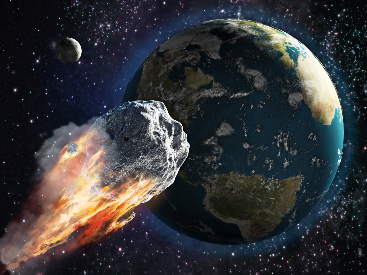 Asteroiden würden auf einer Supererde deutlich öfter einschlagen.