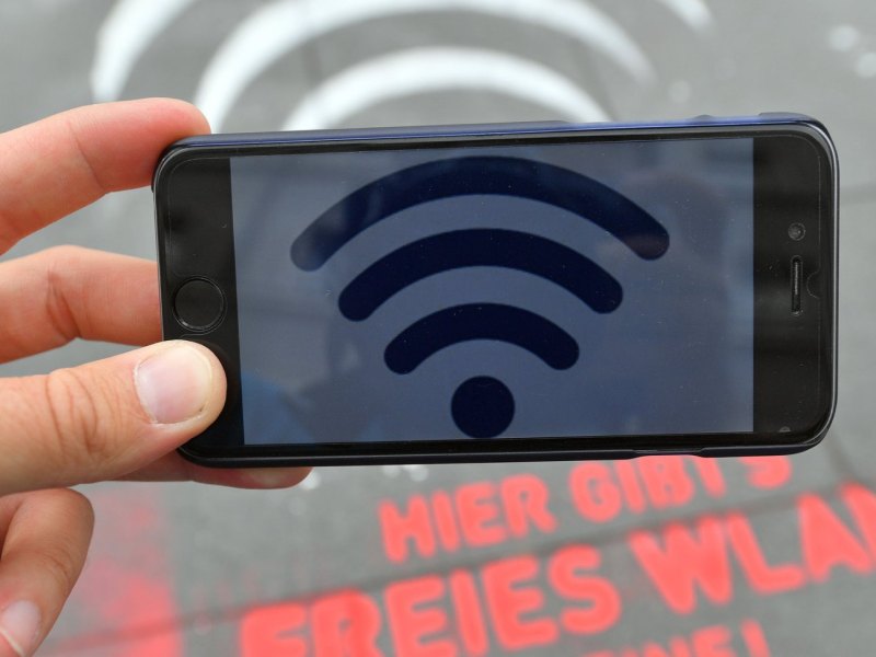 Wifi-Symbol auf Smartphone