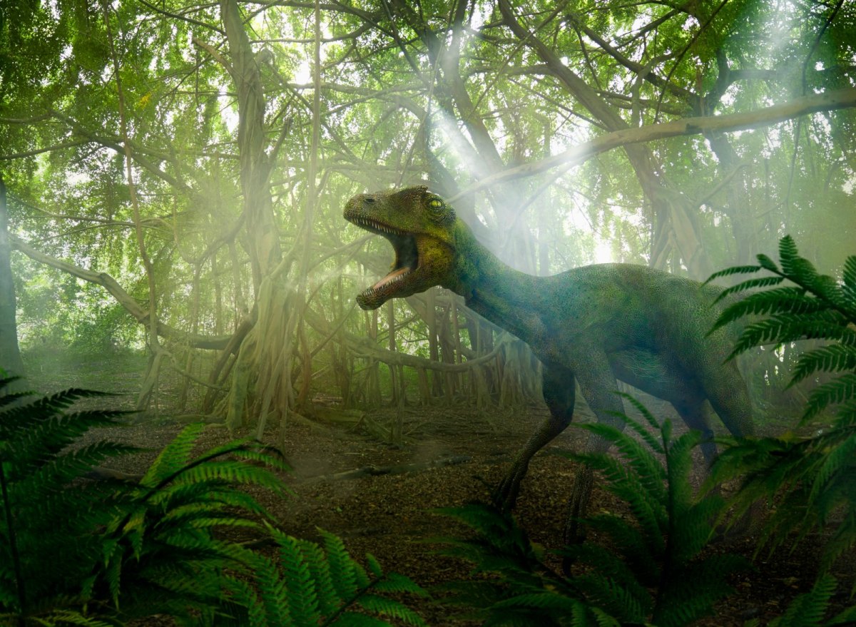 Dinosaurier-im-Urwald
