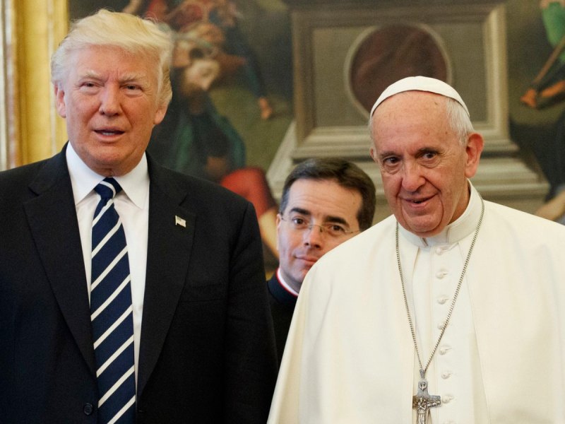 Donald Trump und Papst Franziskus