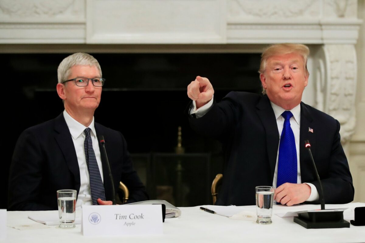 US-Präsident Donald Trump und Apple-Chef Tim Cook
