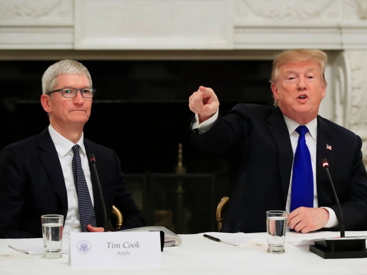 US-Präsident Donald Trump und Apple-Chef Tim Cook