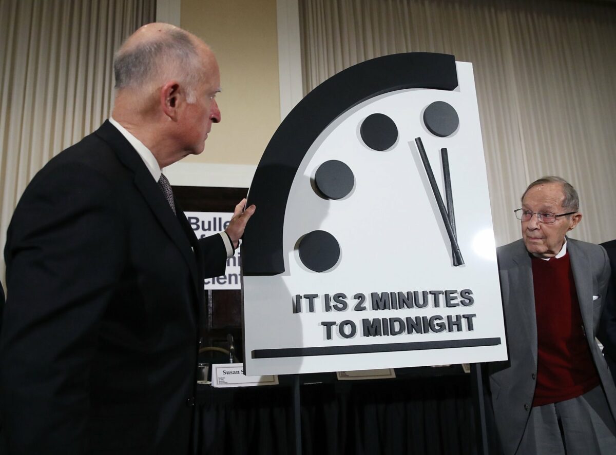 Doomsday Clock wird 2019 gestellt.