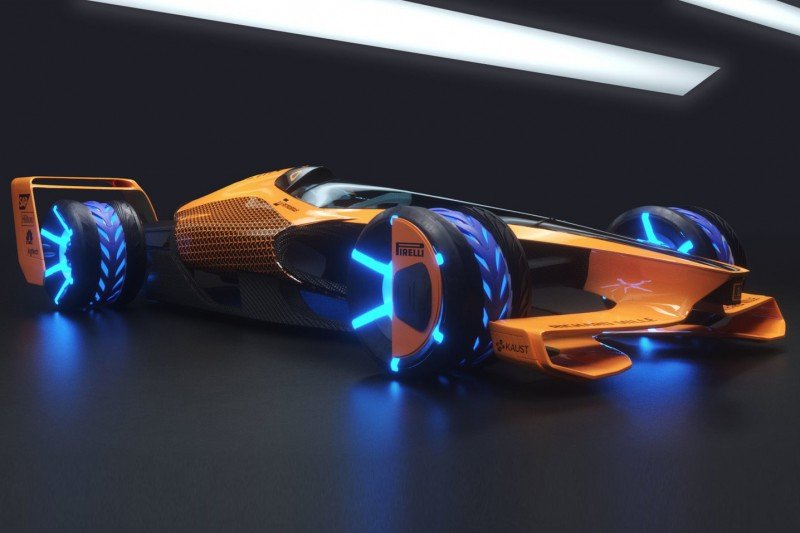 So futuristisch stellt sich McLaren das Design eines Formel 1-Boliden im Jahr 2050 vor.