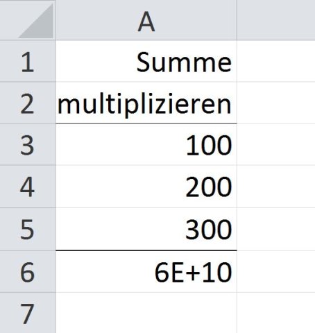 Excel-Problem: In einer Excel-Rechnung wird anstelle einer richtigen Zahl eine Kette aus Zahlen und "E+" angezeigt.