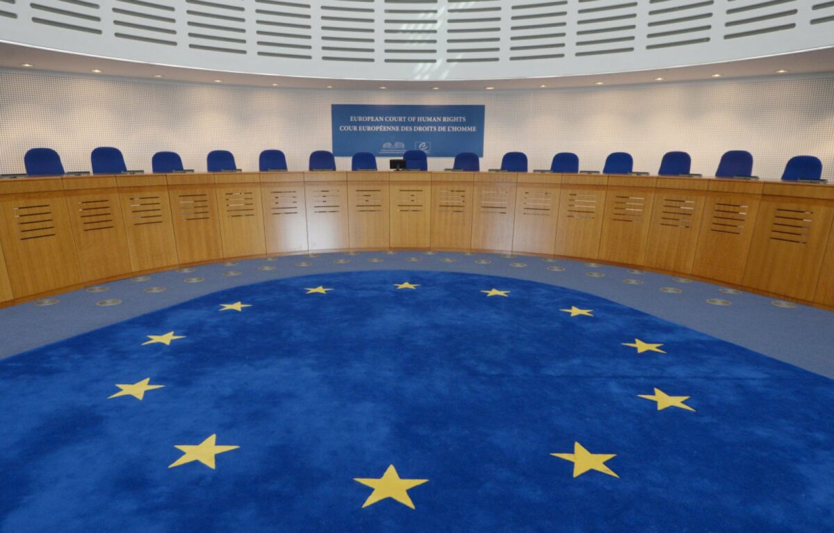 Der Gerichtssaal im Europäischen Gerichtshof für Menschenrechte (EGMR) in Straßburg