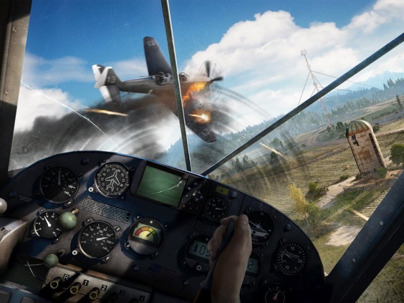 In Far Cry 5 wird auch in der Luft gekämpft.