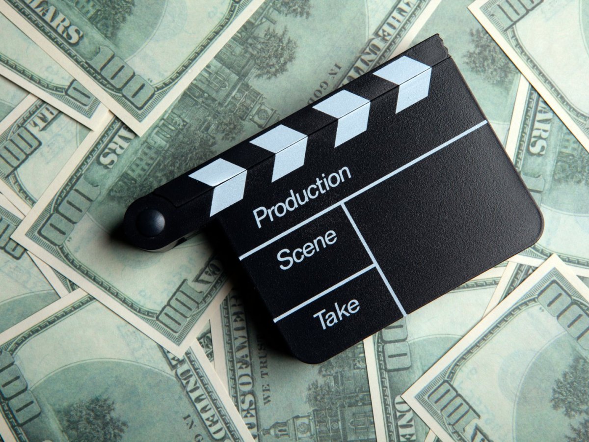 Filmklappe mit Geld