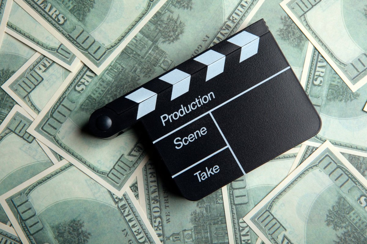 Filmklappe mit Geld