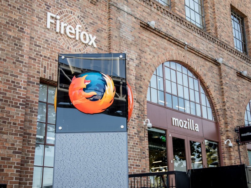 Firefox Logo vor Hauptquartier