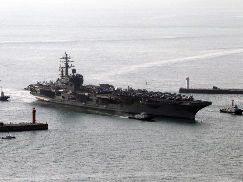 Der Flugzeugträger "USS Ronald Reagan"