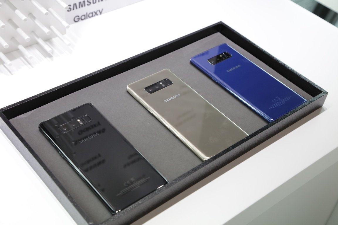 Die drei Farben des Galaxy Note 8. 