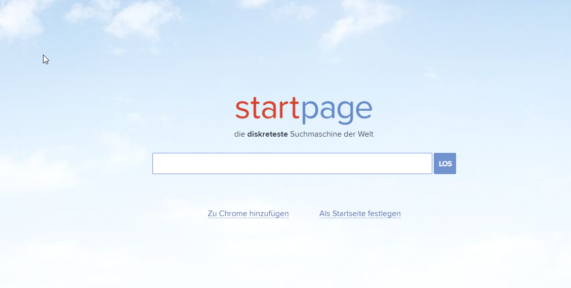 Auch die Suchmaschine Startpage aus den Niederlanden eignet sich als Google-Alternative. 