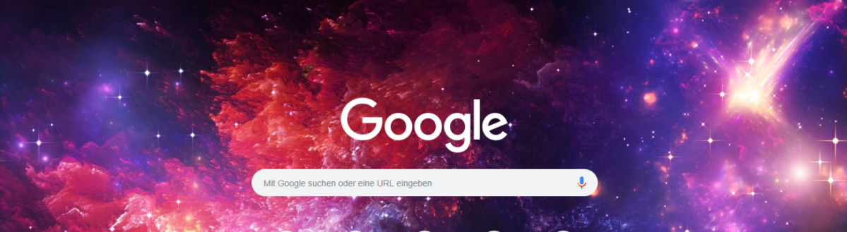 Browserhintergrund ändern bei Google Chrome.