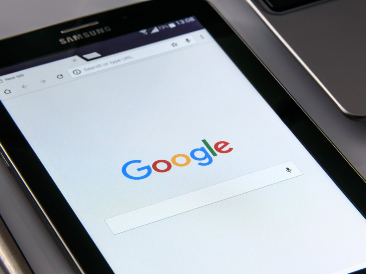Google-Suche auf dem Tablet
