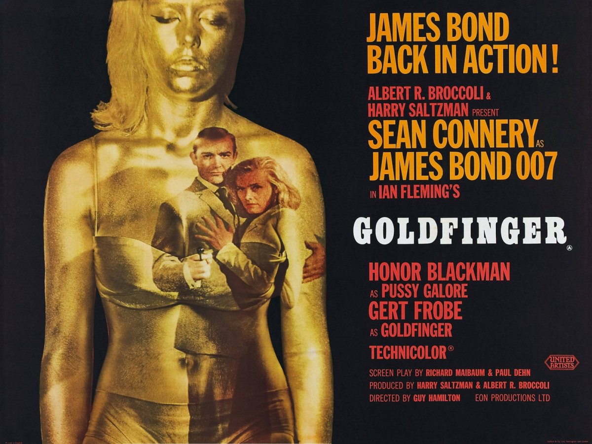 Honor Blackman als Bondgirl in Goldfinger