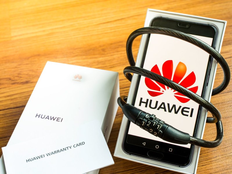 Huawei-Handy in Schloss gefangen