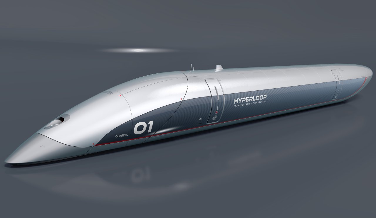 So soll eine Hyperloop-Kapsel aussehen, die eines Tages sogar Menschen transportieren könnte.