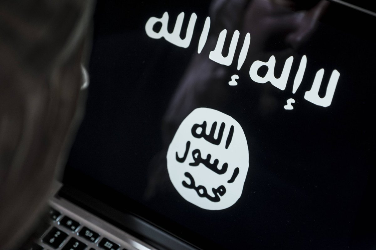 IS-Logo auf Computerbildschirm