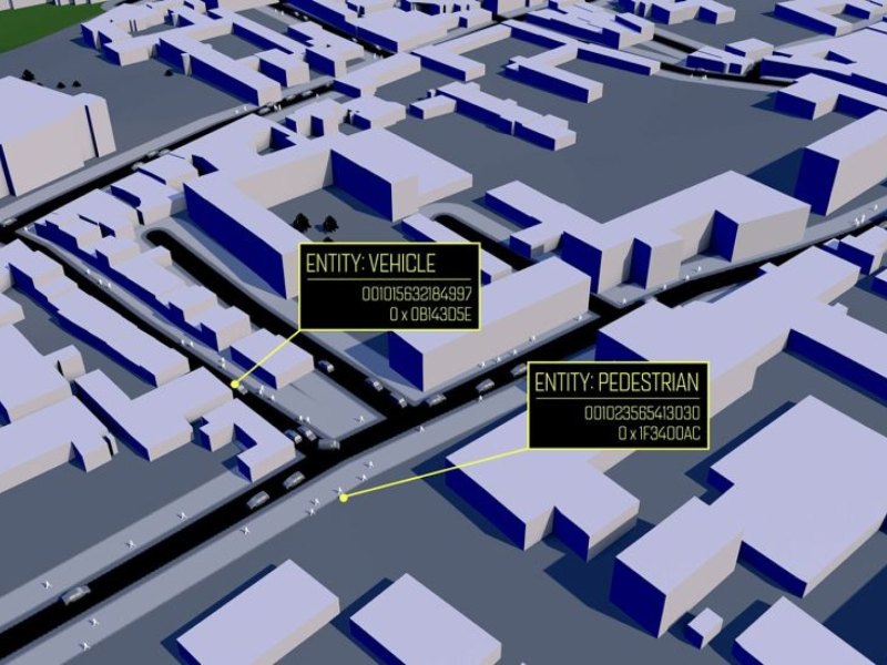Simulation einer virtuellen Stadtwelt von Improbable