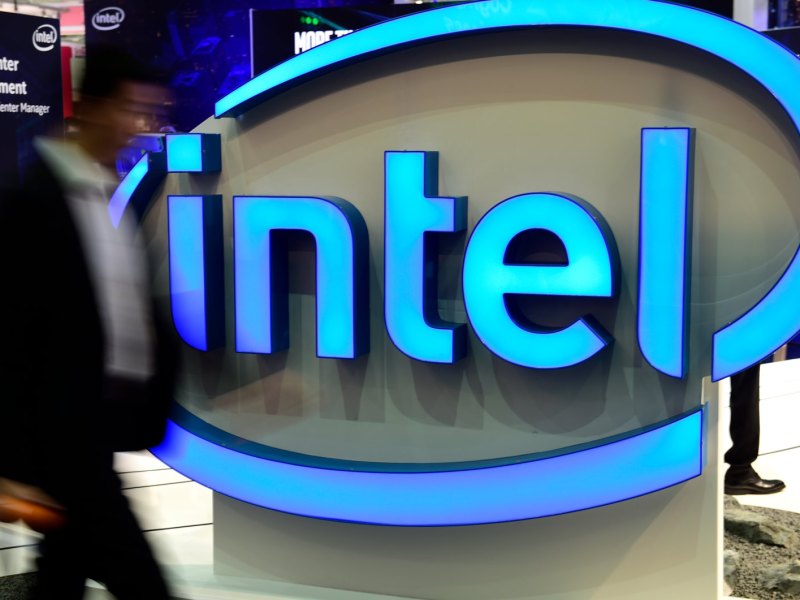 Das Logo von Intel.