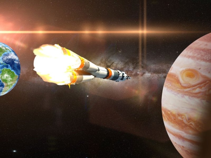 Erde/Rakete/Jupiter