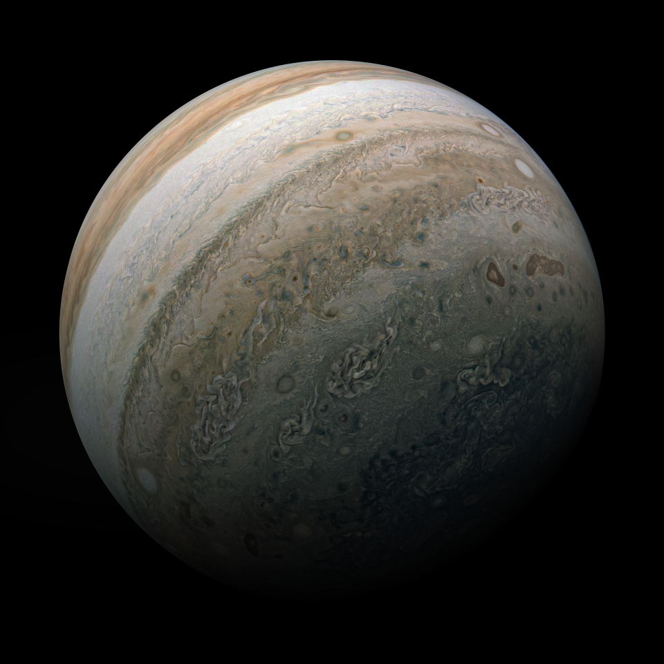 Das NASA-Bild liefert uns einen traumhaften Anblick des Gasriesen Jupiter.