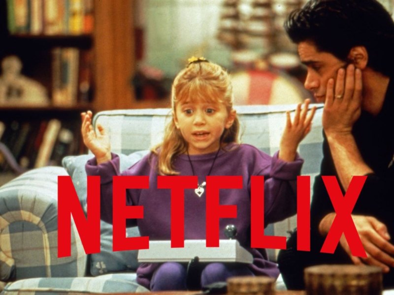 Olsen Zwilling und John Stamos in Full House auf Netflix