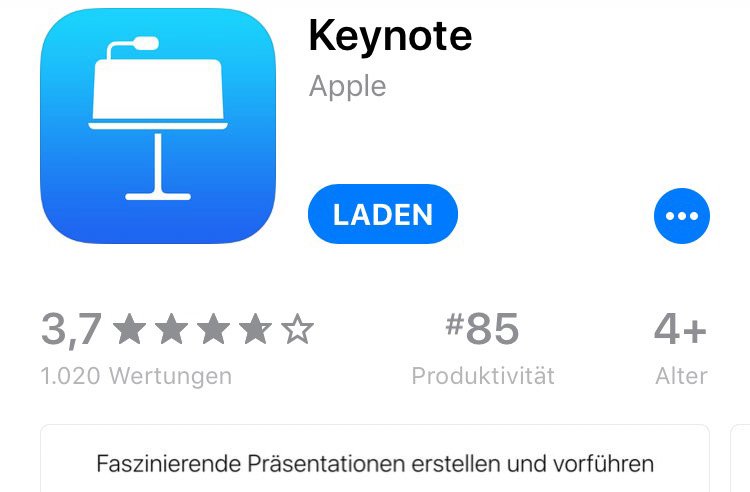 Die App Keynote hilft, das iPad als Fernbedienung zu nutzen.