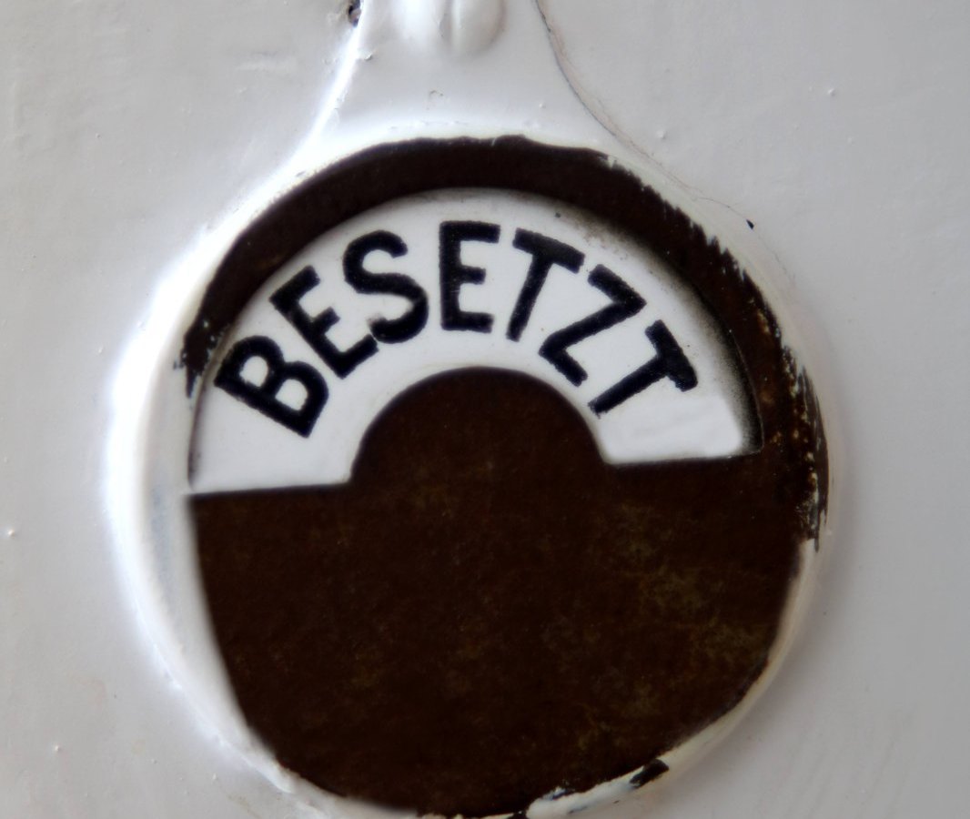 Besetzte Toilette