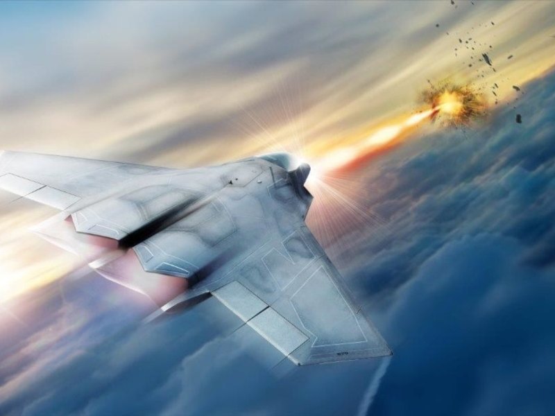 Illustraion eines Kampfjets
