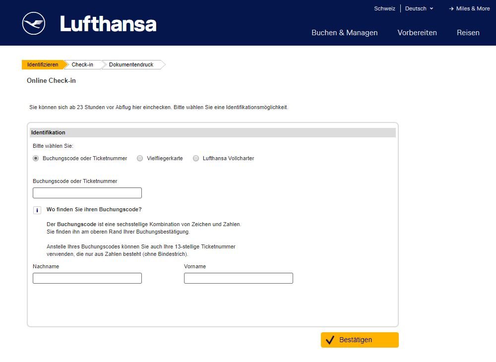 So geht das: der Online-Check-in bei Lufthansa