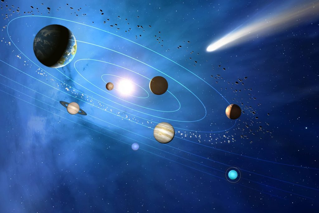 Sonnensystem: Merkur ist der Erde durchschnittlich am nächsten.