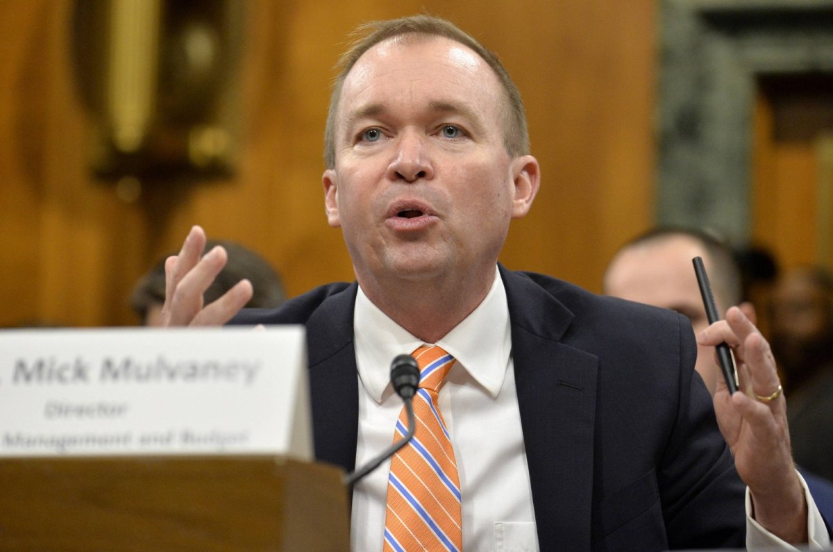 Mick Mulvaney bei einer Anhörung vor dem Senate Budget Committee.