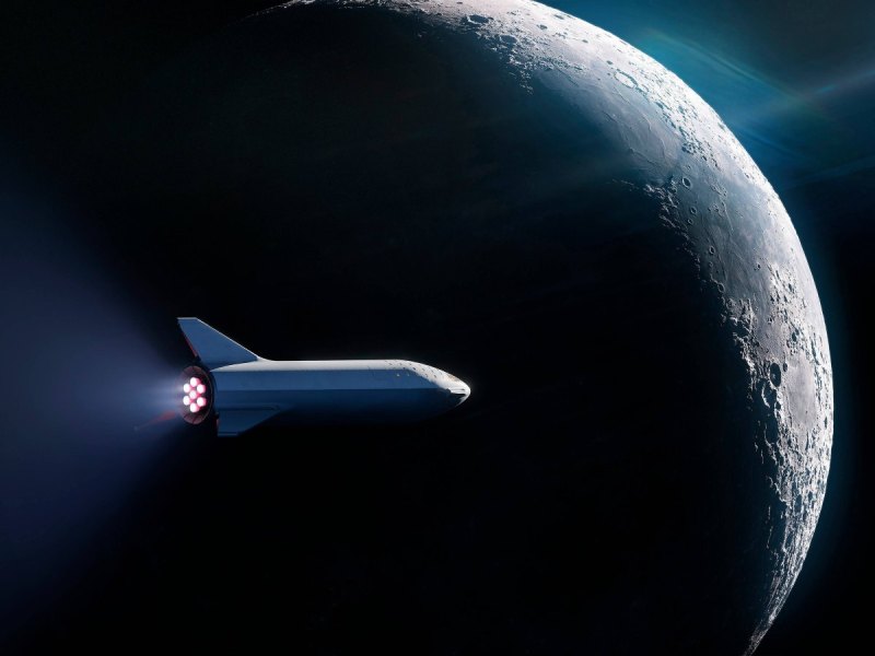 Die Rakete von SpaceX "BFR".