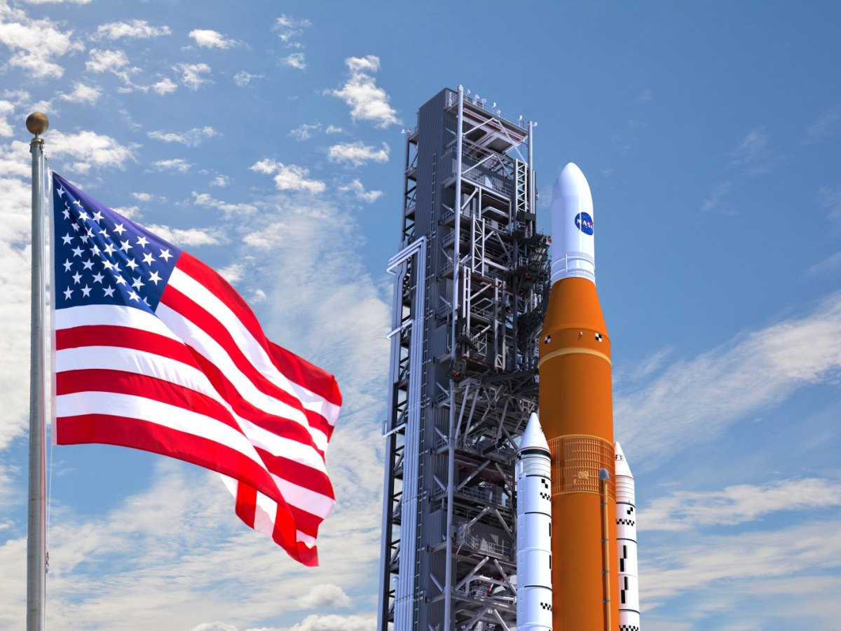NASA SLS Rakete.