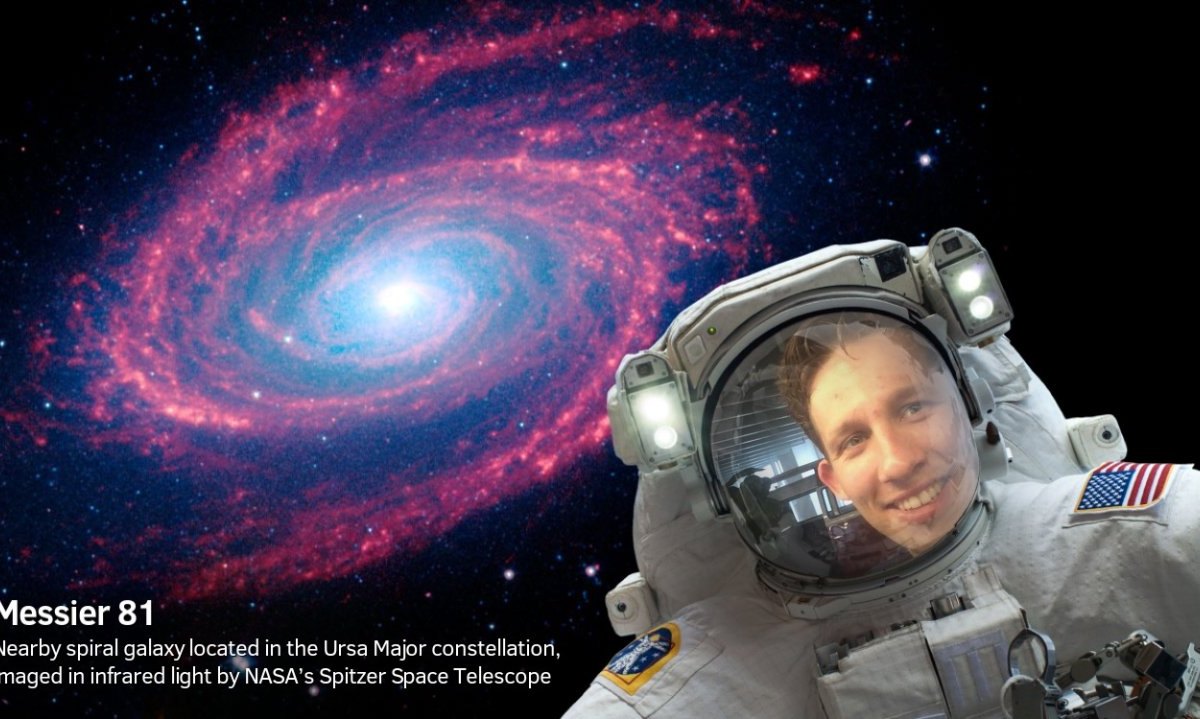 Auch ich habe jetzt ein Selfie aus dem Weltraum.