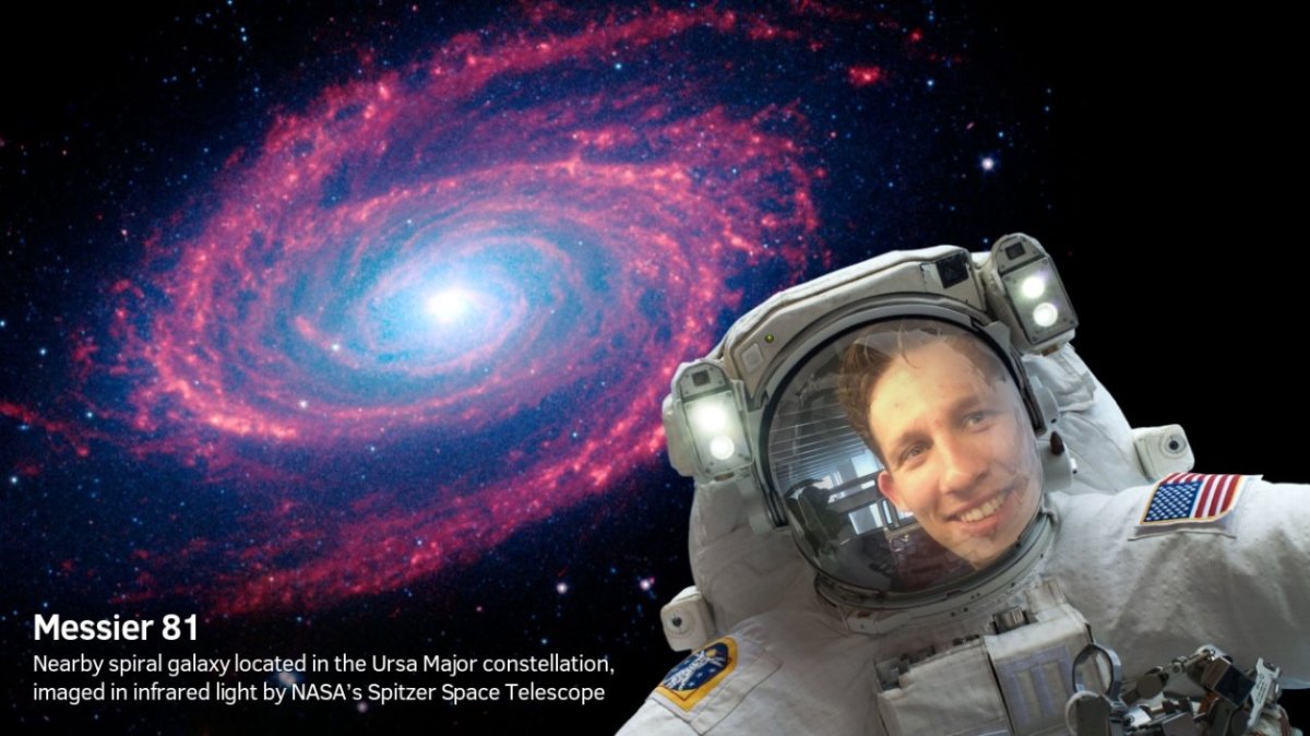 Auch ich habe jetzt ein Selfie aus dem Weltraum.